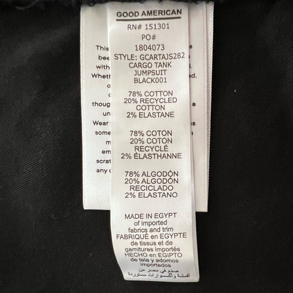 Good American Lace-Up Utility Twill Jumpsuit - Picture 11 of 14